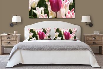 Ensemble de coussins photo décoratifs (2 pièces), motif : Tulip Sea 12 - taille : 80 x 40 cm - housse de coussin premium, coussin décoratif, coussin décoratif, coussin photo, housse de coussin 7