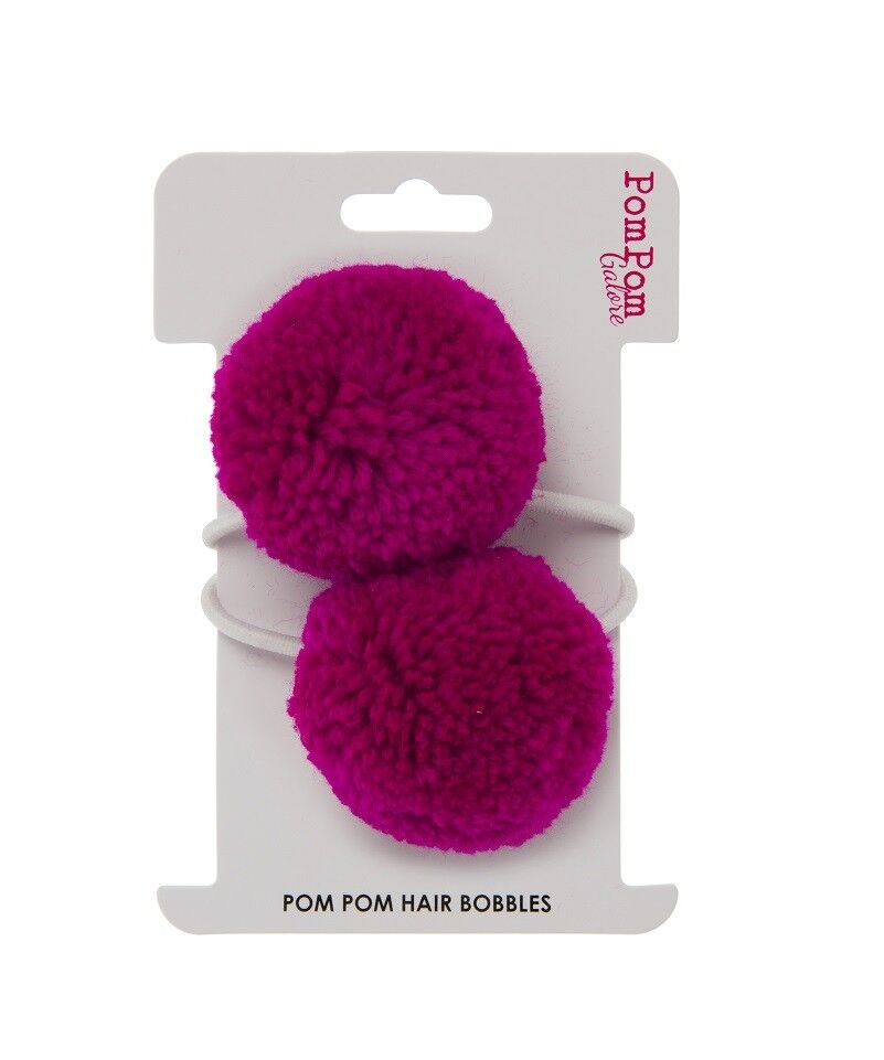 Pom Pom Haarbommeln - Magenta