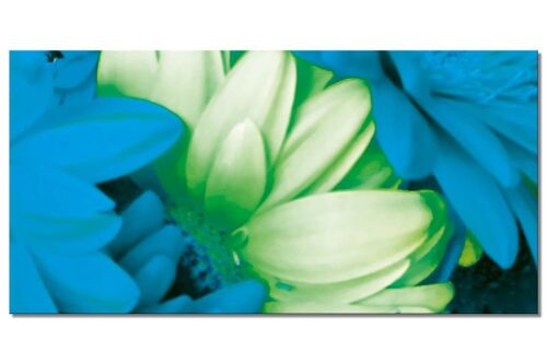 Wandbild Kollektion 12 – Motiv f: Flower Power Pop-Art - Querformat 2:1 - viele Größen & Materialien – Exklusives Fotokunst-Motiv als Leinwandbild oder Acrylglasbild zur Wand-Dekoration