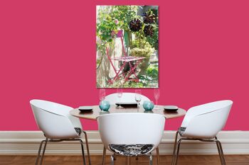 Papier peint : chaise pliante rose - format portrait 3:4 - nombreuses tailles et matériaux - motif d'art photographique exclusif sous forme d'image sur toile ou d'image en verre acrylique pour la décoration murale 8