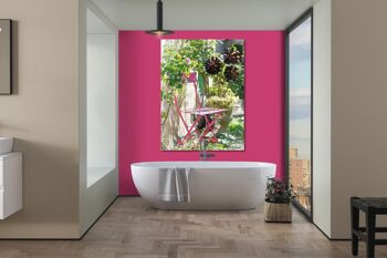 Papier peint : chaise pliante rose - format portrait 3:4 - nombreuses tailles et matériaux - motif d'art photographique exclusif sous forme d'image sur toile ou d'image en verre acrylique pour la décoration murale 10