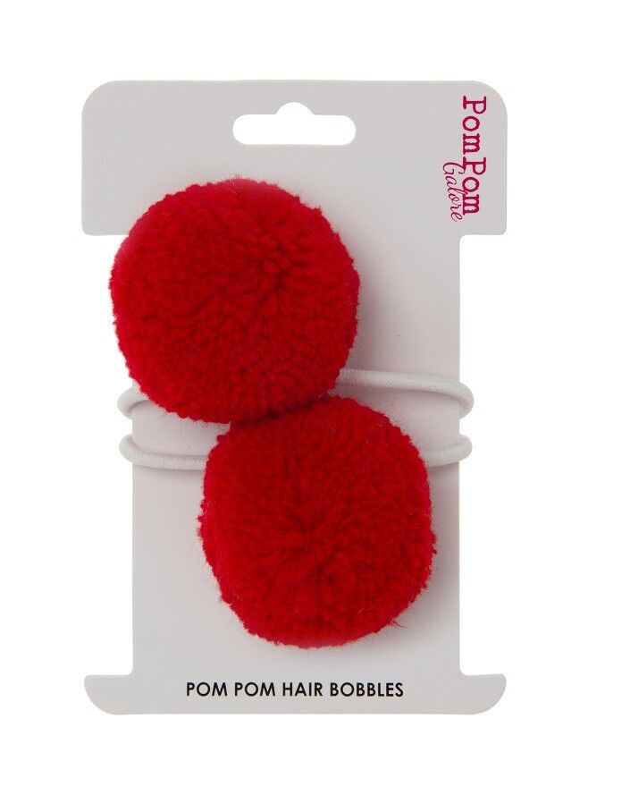 Pom Pom Capelli Bobbles- Rosso