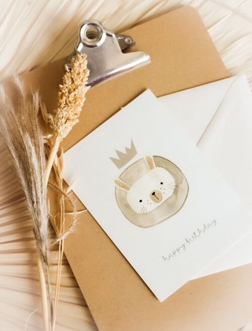 Greeting Card | Happy Birthday lion