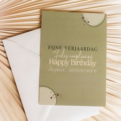 Greeting Card | Happy birthday different languages