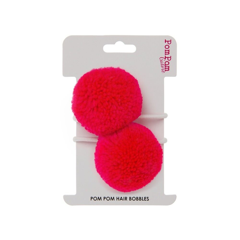 Pom Pom Haarbommeln - Flamingo Pink