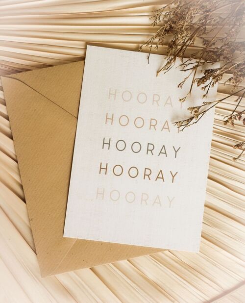 Greeting Card | Hooray Hooray Hooray