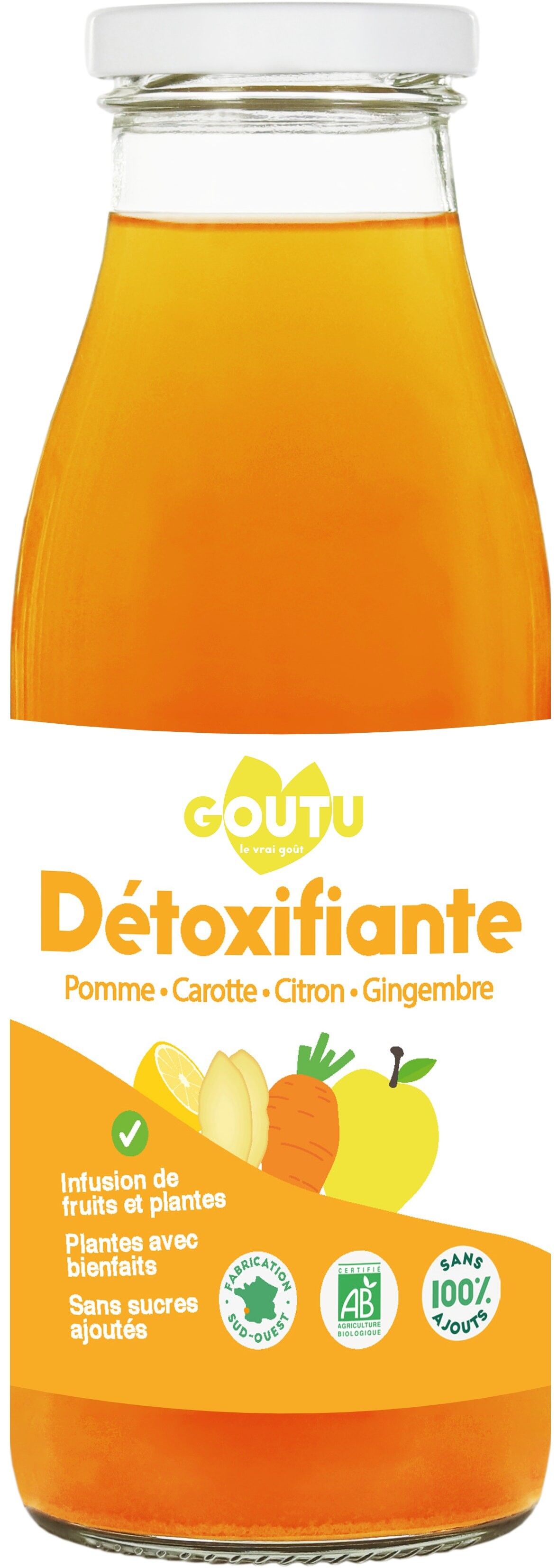 Tisana Disintossicante - Mela Limone Carota Zenzero Rosmarino 25cl