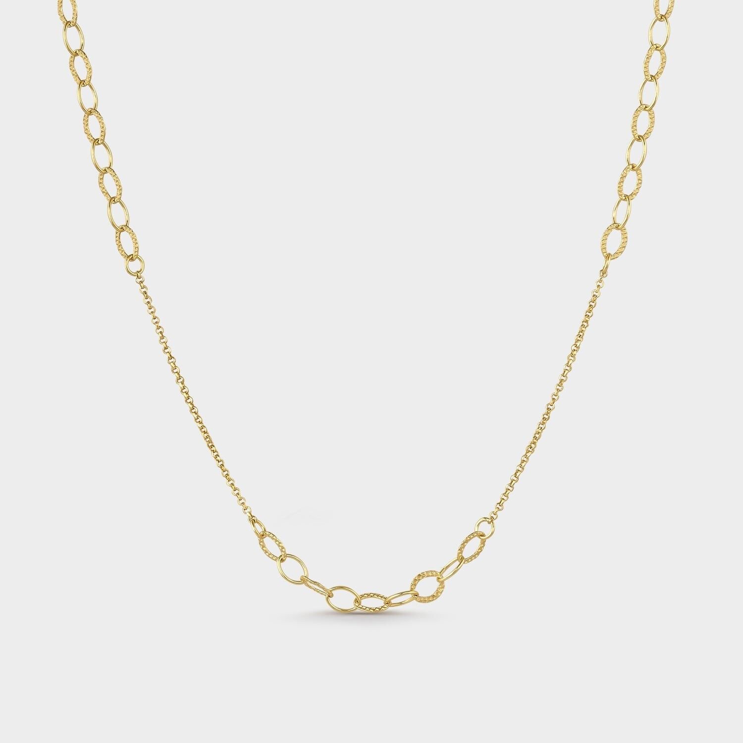 Collana in argento placcato oro 18 carati