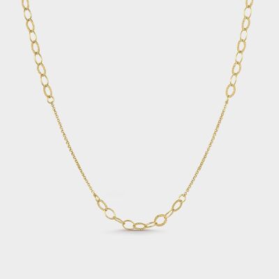 18K gold plated silver necklace