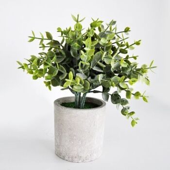 Destockage- 30% - Pot de feuillage vert D7 x H18 cm  - Plante artificielle 5