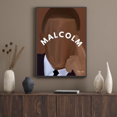 Poster Poster - Malcolm X