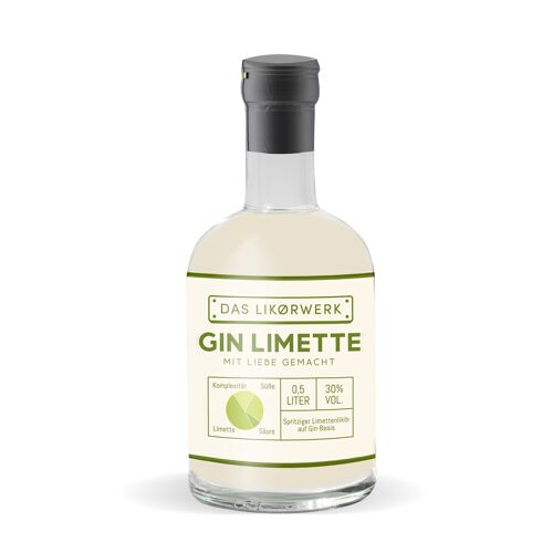 Likörwerk Gin-Limetten-Likör 500 ml 30%-Vol.