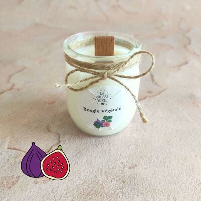 Fig scented candle in vegetable wax