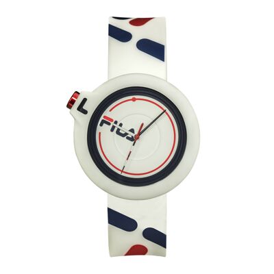 38-6081-006 - Fila Unisex-Quarzuhr - Silikonarmband - 3 Zeiger