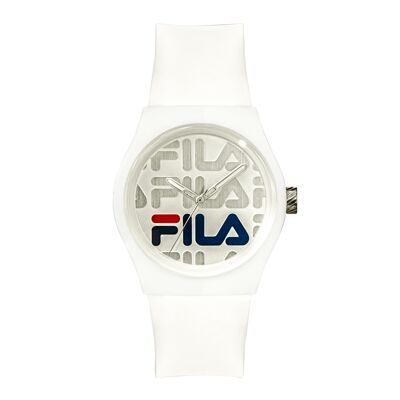 38-319-001 - Montre mixte quartz Fila - Bracelet silicone - 3 aiguilles