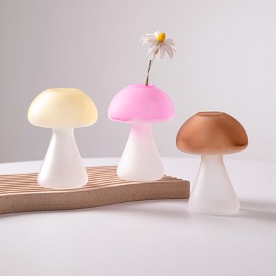 Creative Mushroom Glass Hydroponic Terrarium Vase