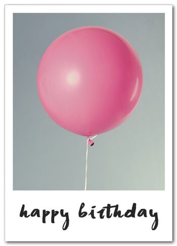 Carte postale "Joyeux anniversaire" - ballon