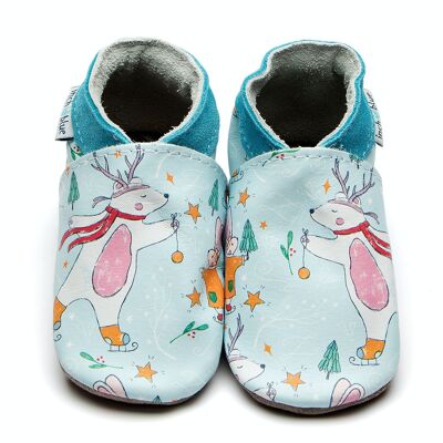 Zapatos de piel para niños/bebés - Winter Wonderland