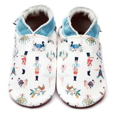Leather Children's/Baby shoes - 12 Days of Christmas