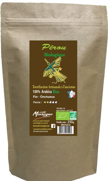 Arabica du Pérou BIO 250 g Moulu