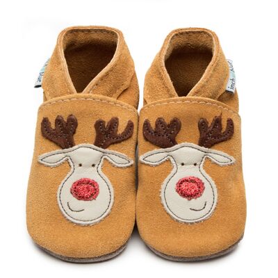 Chaussures enfant/bébé en cuir - Rudolf Tan Suede