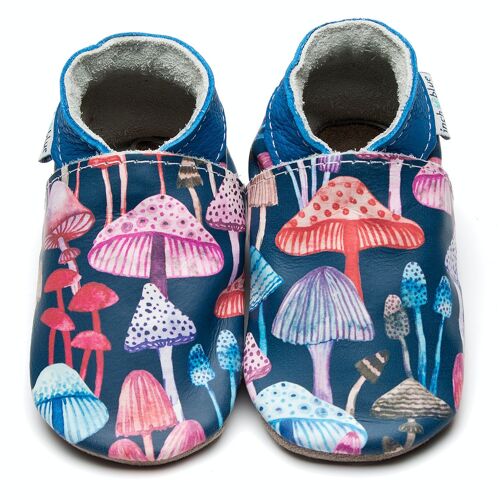 Leather Children's/Baby shoes - Enchanted Toadstool