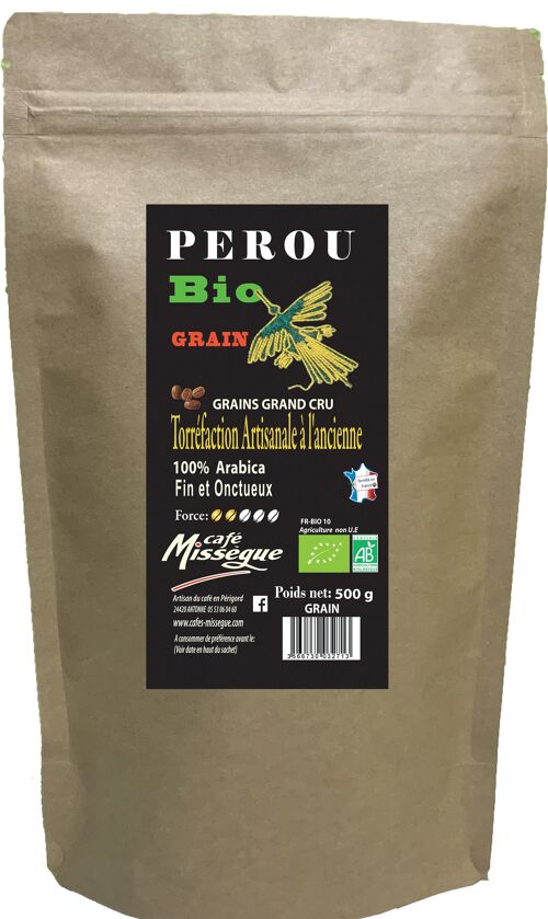 Arabica du Pérou BIO 500 g GRAIN