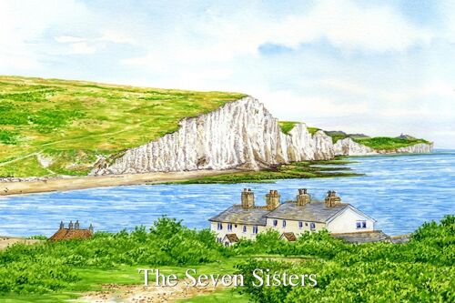 Sussex Fridge Magnet, Seven Sisters