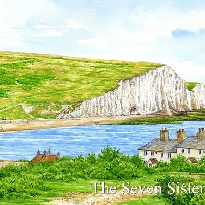 Imán de nevera de Sussex, siete hermanas