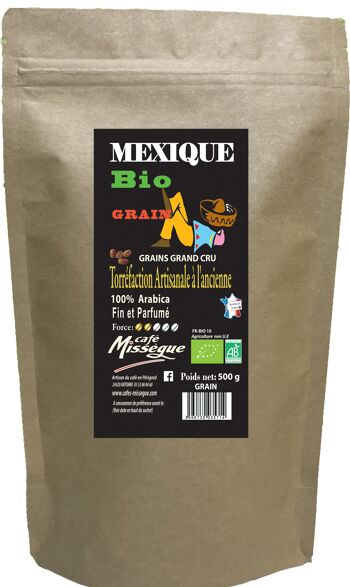 Arabica du Mexique BIO 500 G GRAIN