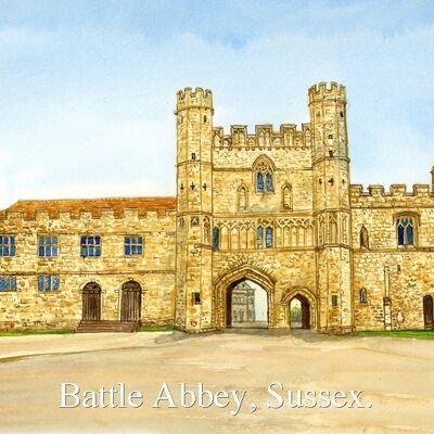 Sussex Fridge Magnet , Battle Abbey