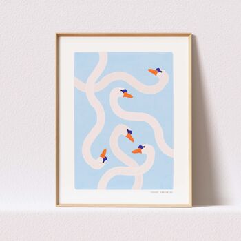 Print "L'Amour Impossible - Cygnes" (A3) 1