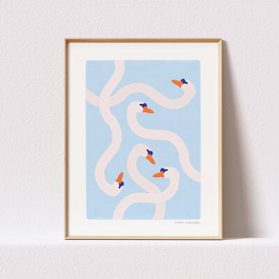 Print "L'Amour Impossible - Cygnes" (A3)