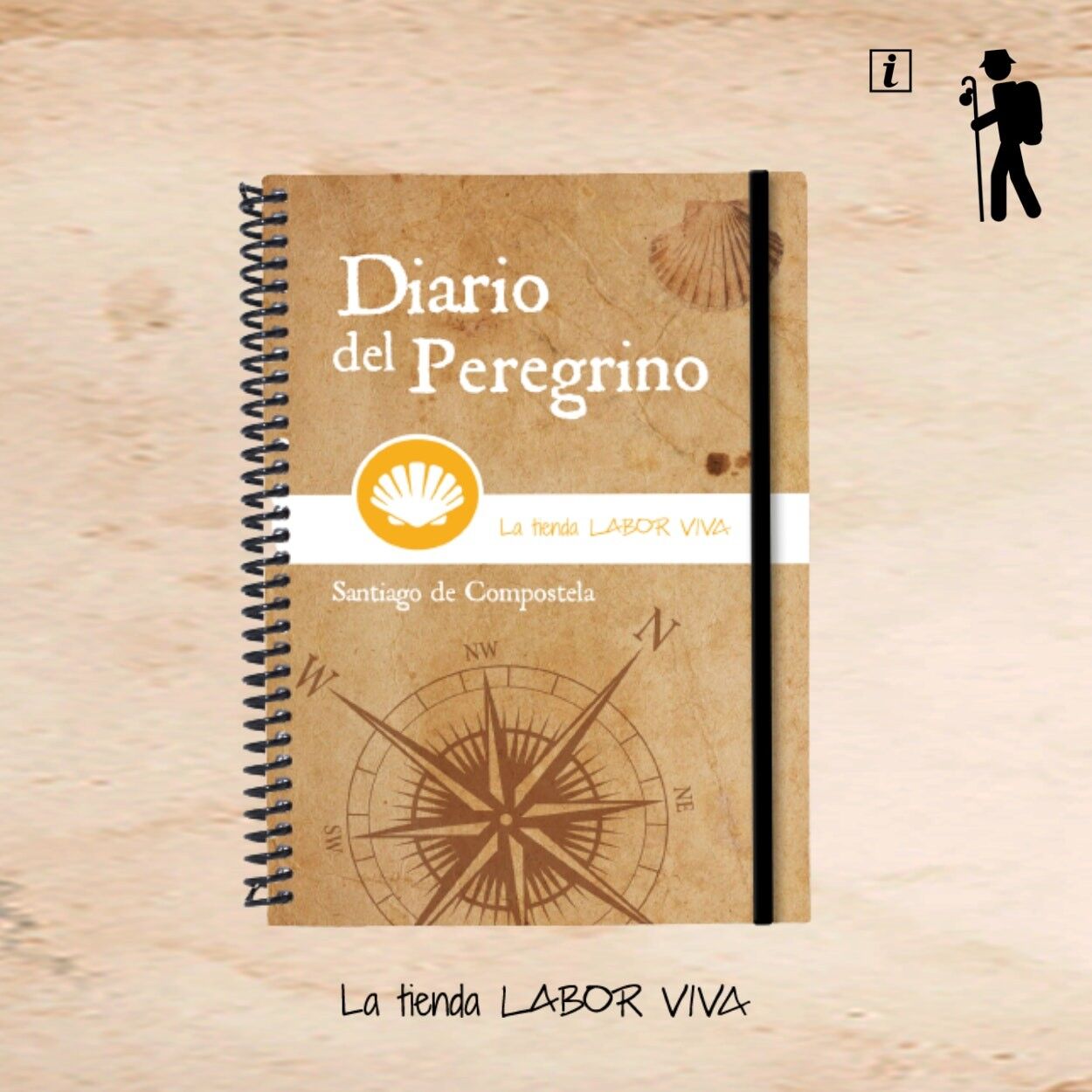 Pilgertagebuch A5-Format – Santiago de Compostela