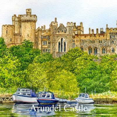 Imán de nevera de Sussex, castillo de Arundel