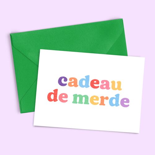 Carte "Cadeau de merde"