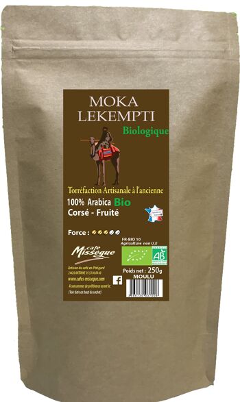 Arabica Moka Lekempti Bio 250 g Moulu