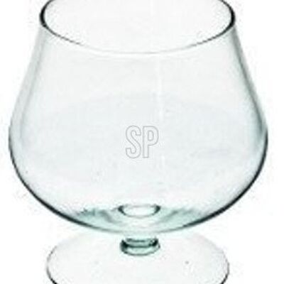 Vase aus recyceltem Glas „Cognac“ – 26 cm