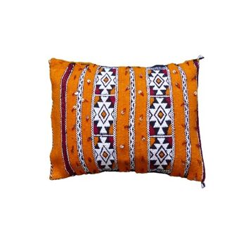 Coussin marocain Kilim Orange 1