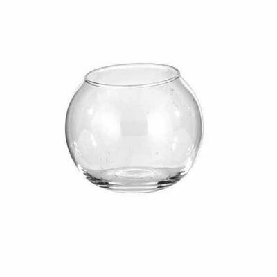 Recycled glass globe vase - 8 cm