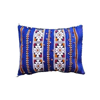 Coussin Kilim Bleu Marocain 1