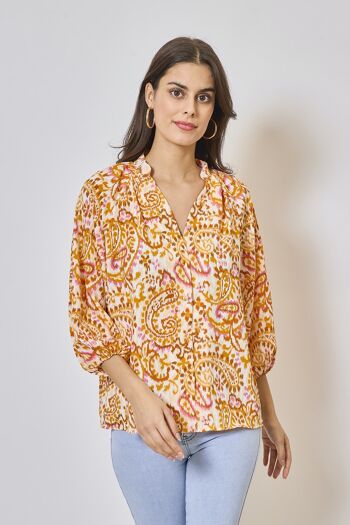 Blouse fluide imprimée - 3025 11