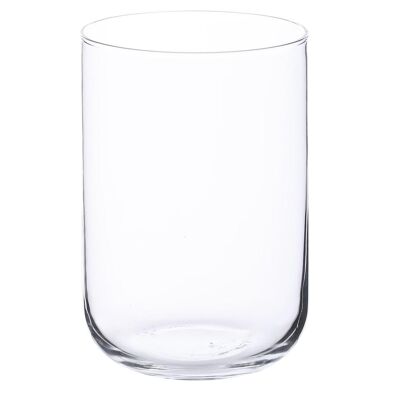 Cylindrical recycled glass vase "Lambada"