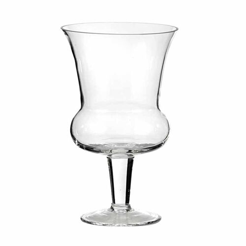 Vase en verre sur Pied - 20 cm