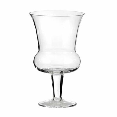 Glass Vase on Foot - 20 cm
