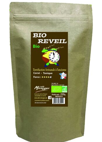 Arabica BIO REVEIL Corsé 250 g Moulu