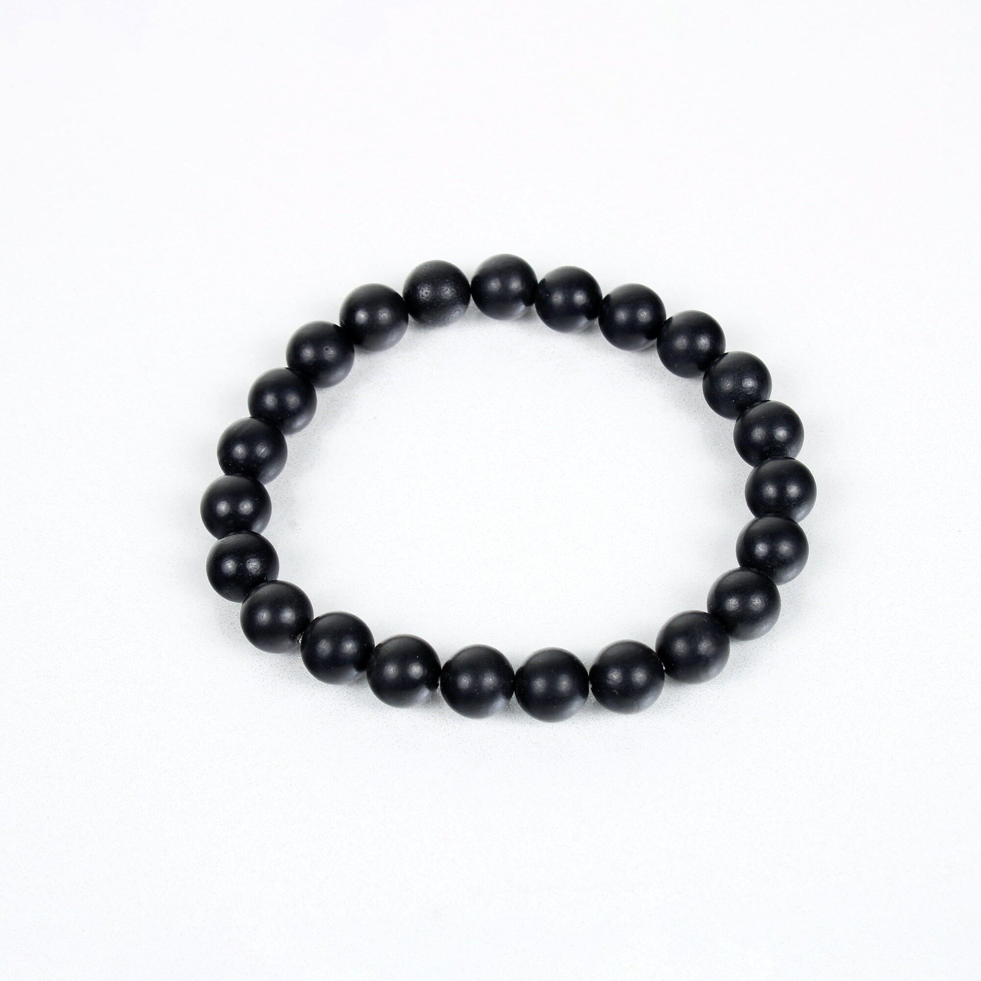 Bracciale in cristallo di shungite 8mm grado A+