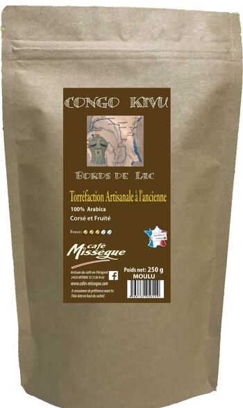 Arabica Congo Kivu 250 g Moulu