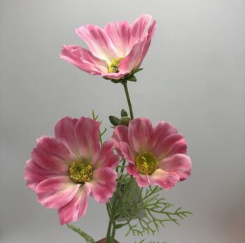 Fleur cosmos artificiel rose Emilie - 60cm 2