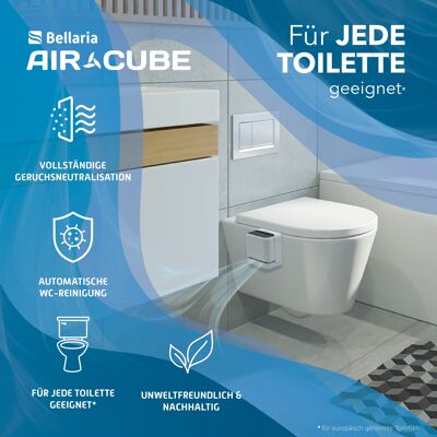 AIRCUBE Limpiador de aire e inodoro 2 en 1 / AIRCUBE 2-IN-1 AIR & WC CLEANER